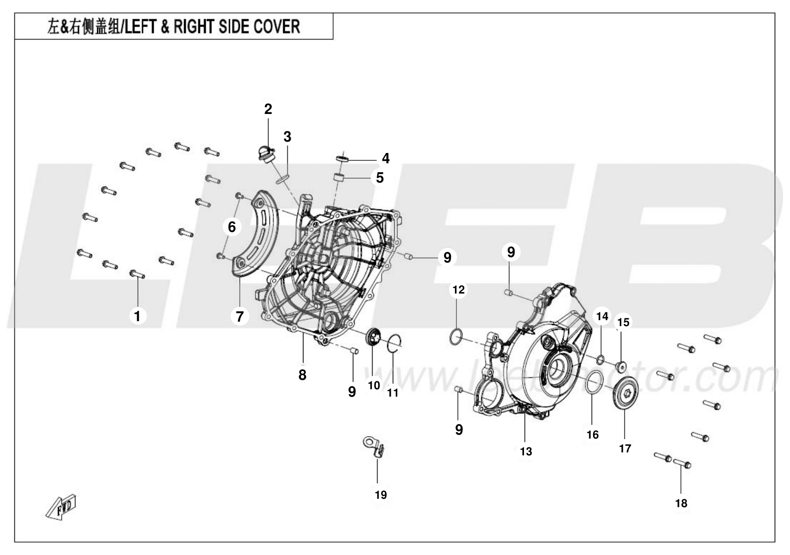 E01-2 LEFT & RIGHT SIDE COVER E01-2 LEFT & RIGHT SIDE COVER