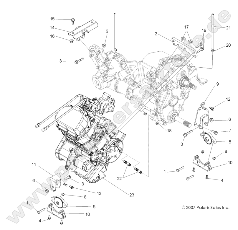ENGINE, TRANSMISSION MOUNTING ENGINE, TRANSMISSION MOUNTING