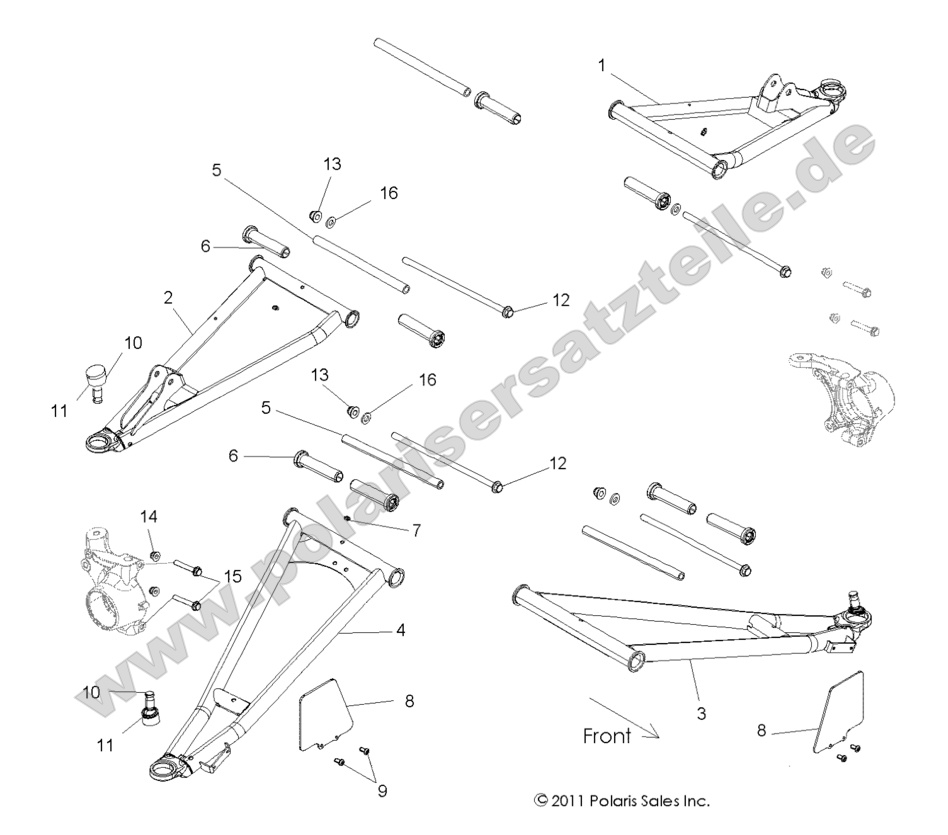 SUSPENSION, FRONT CONTROL ARMS SUSPENSION, FRONT CONTROL ARMS