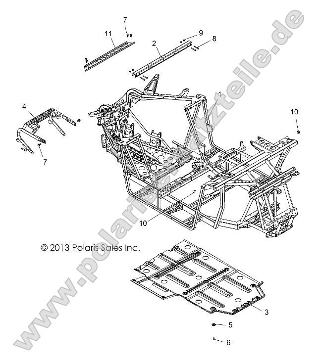 Chassis, Main Frame and Skid Plate Chassis, Main Frame and Skid Plate