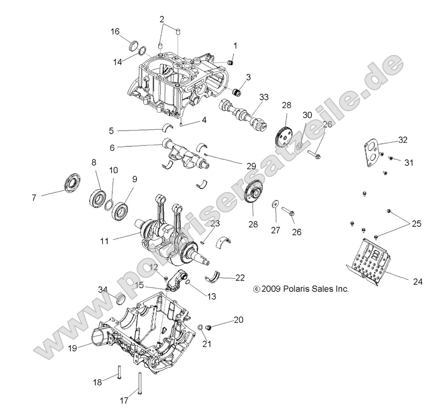 ENGINE, CRANKCASE and CRANKSHAFT ENGINE, CRANKCASE and CRANKSHAFT