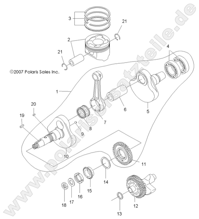 ENGINE, CRANKSHAFT and PISTON
