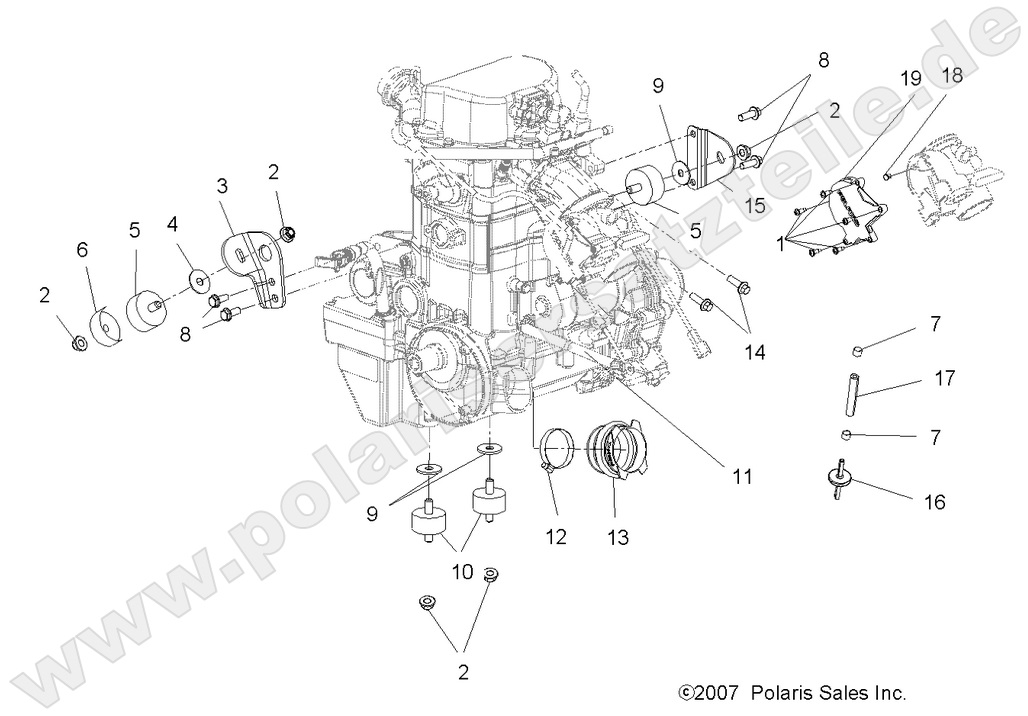 ENGINE, MOUNTING