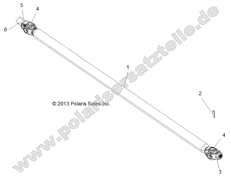 Drive Train, Front Prop Shaft Drive Train, Front Prop Shaft