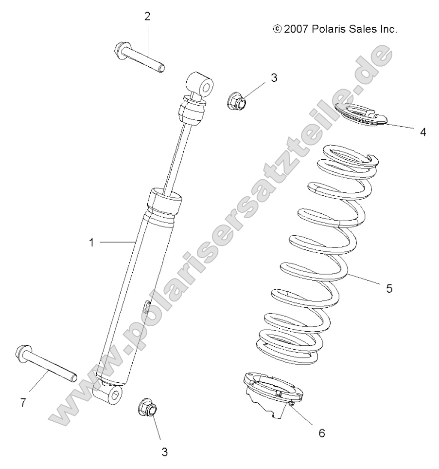 Suspension, Shock, Rear Suspension, Shock, Rear