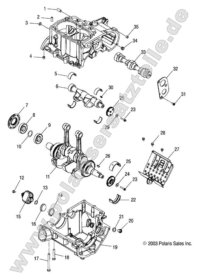 Crankcase and Crankshaft