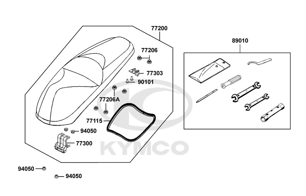 Sitzbank & Bordwerkzeug
