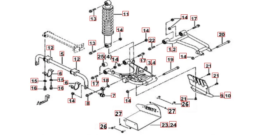 Differential hinten
