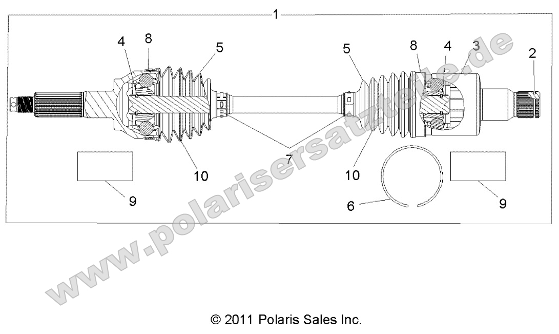 Drive Train, Rear Half Shaft Drive Train, Rear Half Shaft