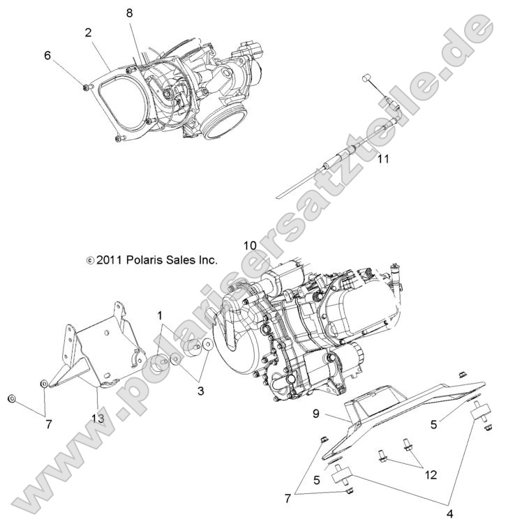 Engine, Mounting