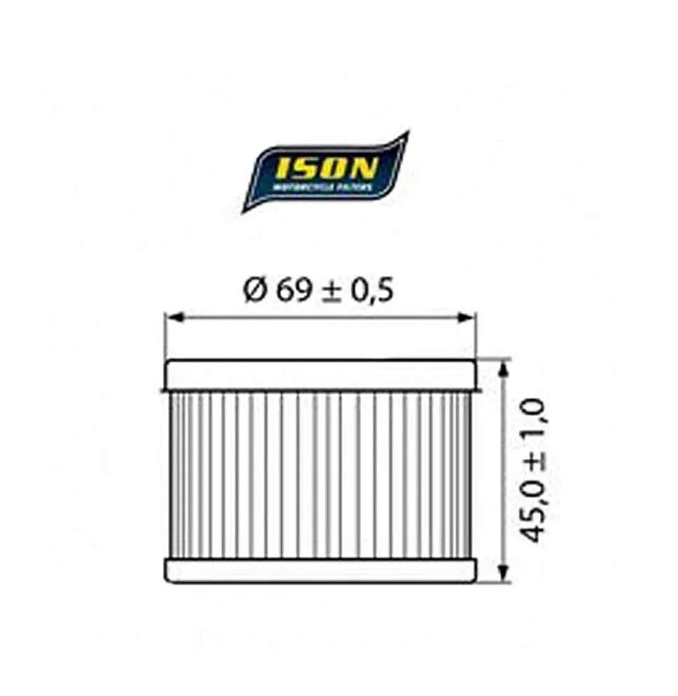 ISON Ölfilter 111 Honda Motorräder