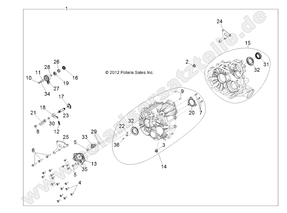 DRIVE TRAIN, MAIN GEARCASE DRIVE TRAIN, MAIN GEARCASE