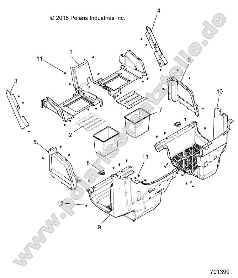 Body, Front Closeoff and Floor