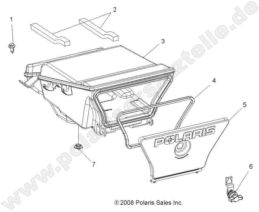 BODY, STORAGE BOX, REAR BODY, STORAGE BOX, REAR