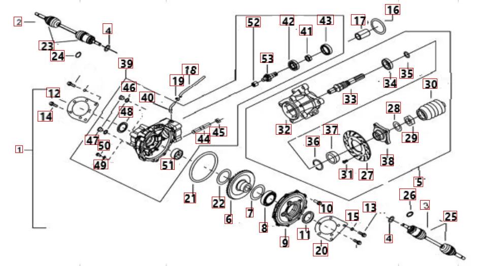 Differenzial hinten Differenzial hinten