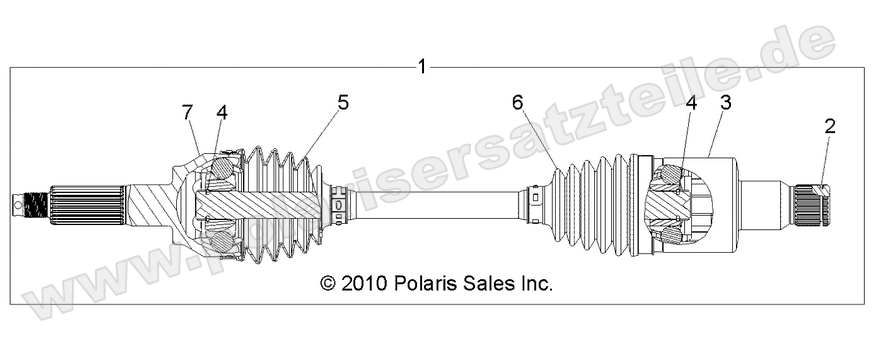 DRIVE TRAIN, REAR HALF SHAFT DRIVE TRAIN, REAR HALF SHAFT