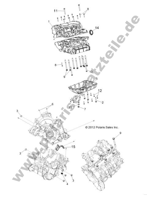 ENGINE, CRANKCASE ENGINE, CRANKCASE