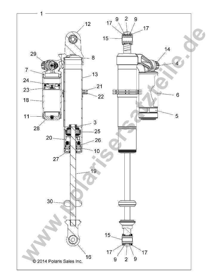 SUSPENSION, REAR SHOCK SUSPENSION, REAR SHOCK