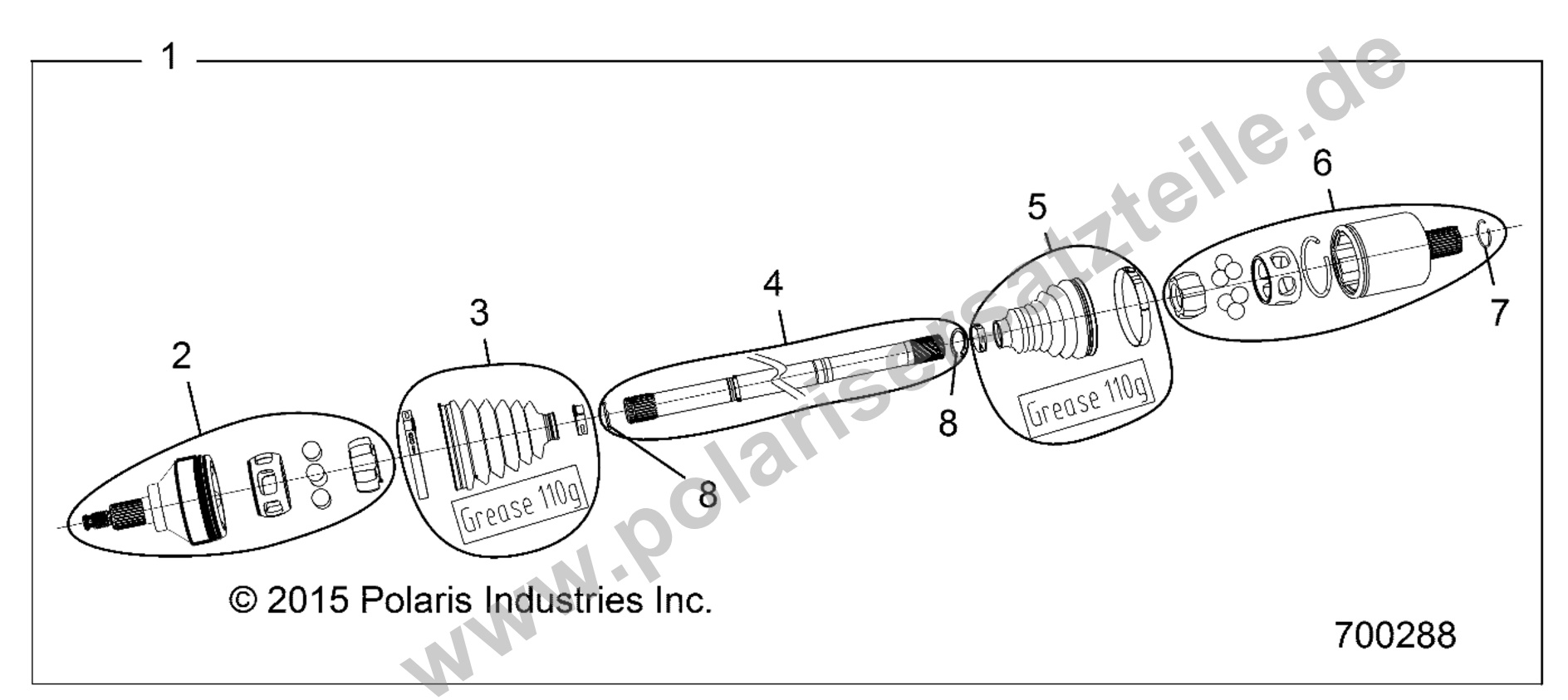 DRIVE TRAIN, REAR HALF SHAFT DRIVE TRAIN, REAR HALF SHAFT