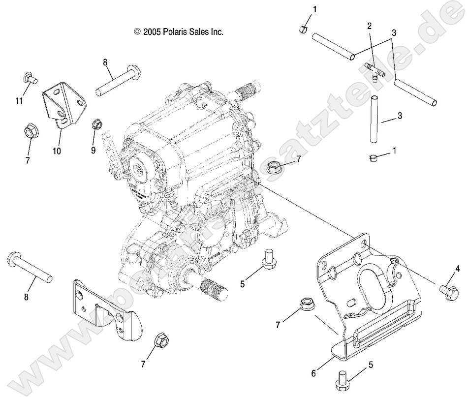 DRIVE TRAIN, MAIN GEARCASE MOUNTING DRIVE TRAIN, MAIN GEARCASE MOUNTING