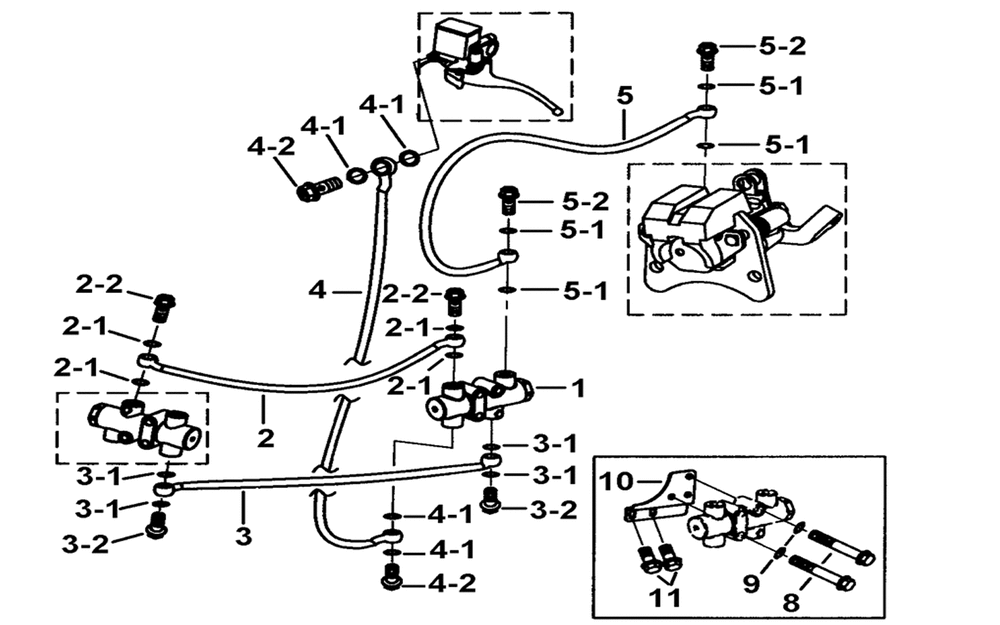 Bremsschläuche & Bremsverteiler hinten