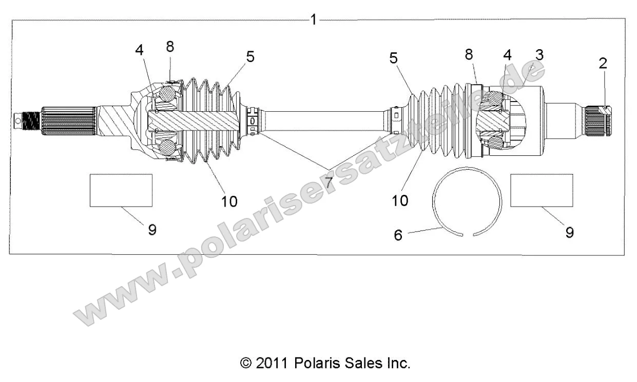 Drive Train, Rear Half Shaft (to 4/25/16) Drive Train, Rear Half Shaft (to 4/25/16)
