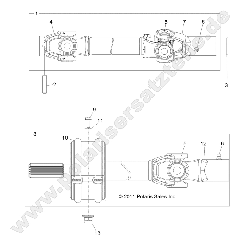 DRIVE TRAIN, FRONT PROP SHAFT DRIVE TRAIN, FRONT PROP SHAFT