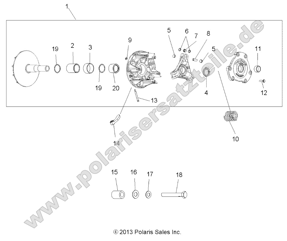 Drive Train, Primary Clutch Drive Train, Primary Clutch