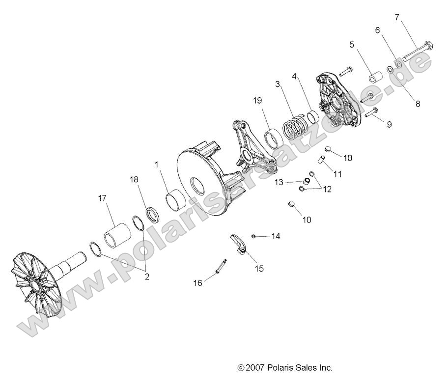 drive train primary clutch drive train primary clutch
