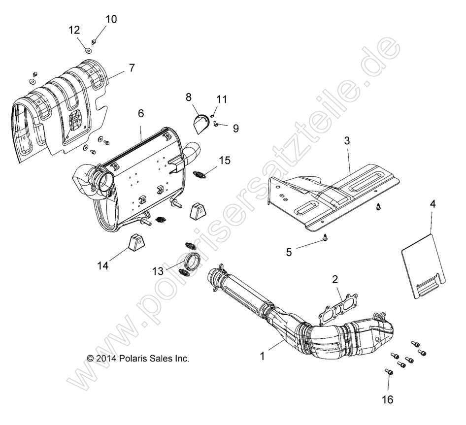 ENGINE, EXHAUST SYSTEM ENGINE, EXHAUST SYSTEM