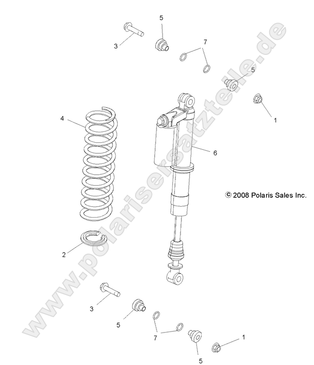SUSPENSION, REAR SHOCK MOUNTING SUSPENSION, REAR SHOCK MOUNTING