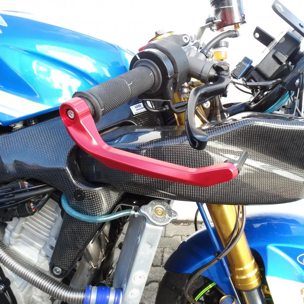 Racing_CNC_Bremshebelschutz_rot_am_Motorrad_1 Racing CNC Bremshebelschutz Pro rot