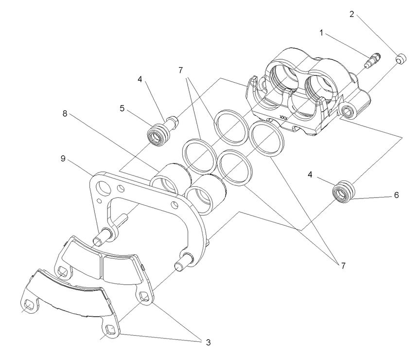 BRAKES, FRONT CALIPER