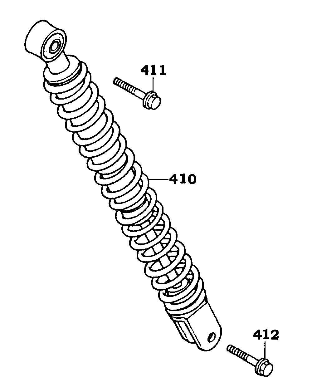 Stossdämpfer hinten