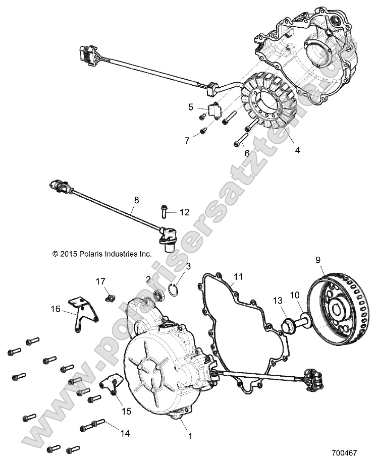 Engine, Stator and Flywheel Engine, Stator and Flywheel