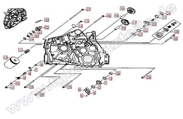 Motorgehäuse links (1) Motorgehäuse links (1)