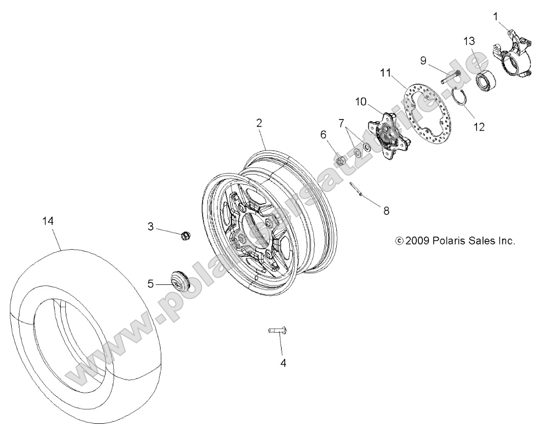Wheels, Front and Hub