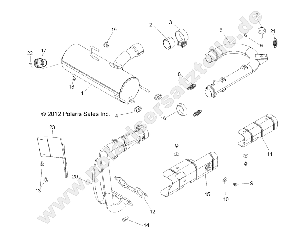 ENGINE, EXHAUST SYSTEM ENGINE, EXHAUST SYSTEM