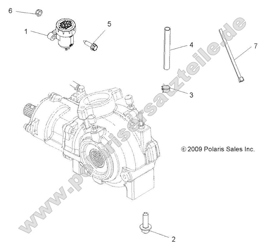 Drive Train, Gearcase Mounting, Front