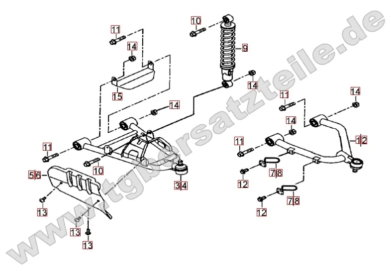 Federbein vorne Federbein vorne