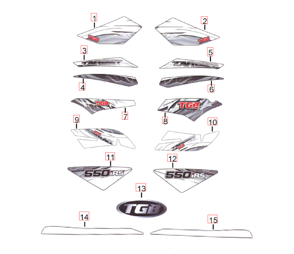Aufkleber 2 für schwarzes Fahrzeug