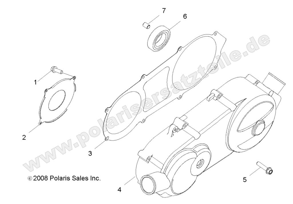 ENGINE, CRANKCASE COVER, LH ENGINE, CRANKCASE COVER, LH