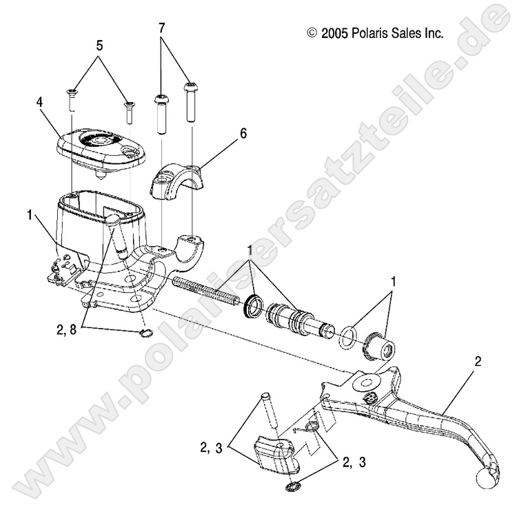 BRAKES, FRONT BRAKE LEVER and MASTER CYLINDER