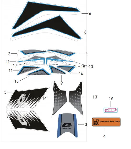 Aufkleber blau Aufkleber blau