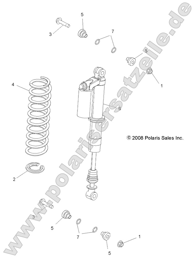 SUSPENSION, REAR SHOCK SUSPENSION, REAR SHOCK