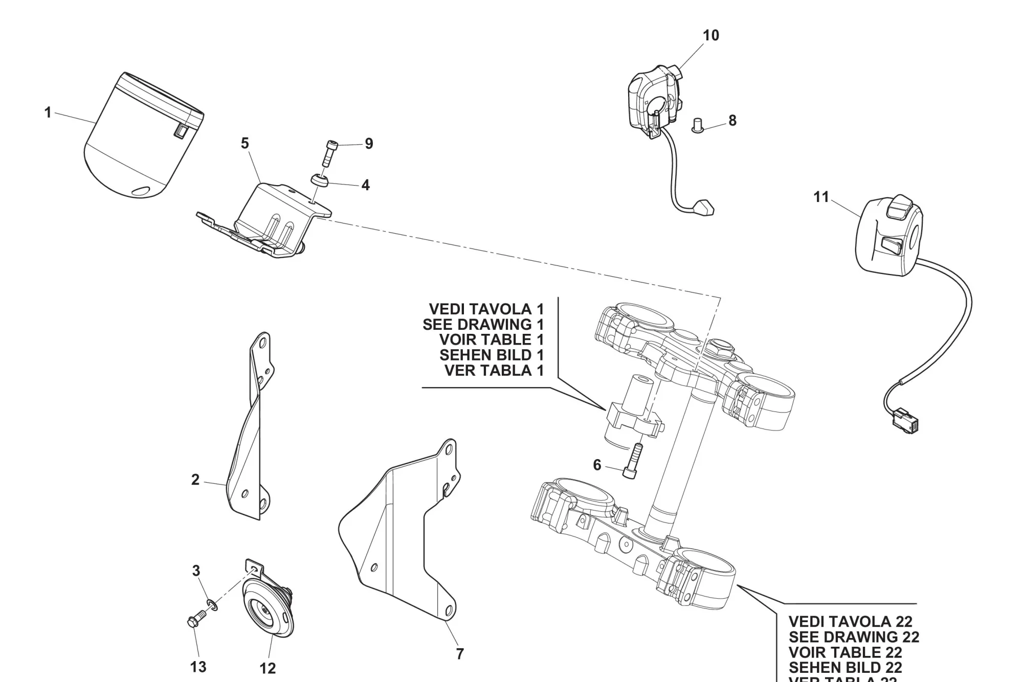 Tachometer / Lenkerschalter