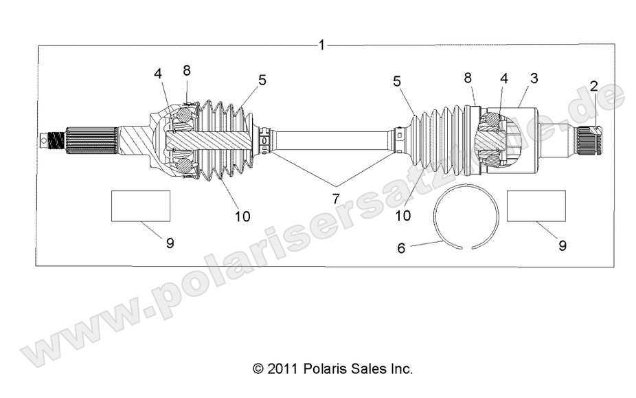 DRIVE TRAIN, REAR HALF SHAFT DRIVE TRAIN, REAR HALF SHAFT