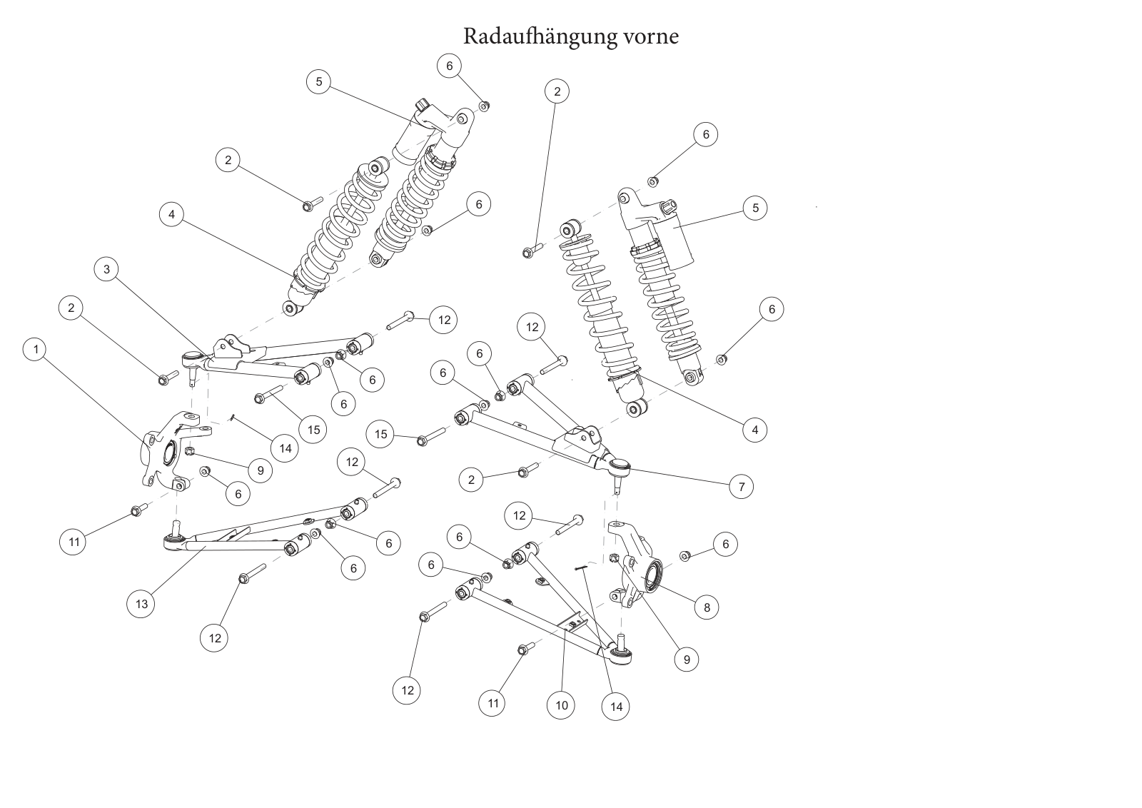 Radaufhängung vorne