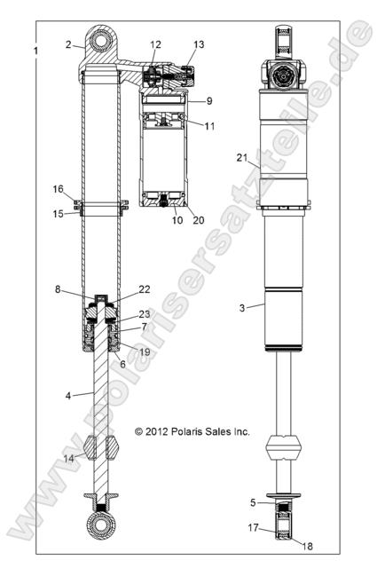 SUSPENSION, REAR SHOCK SUSPENSION, REAR SHOCK