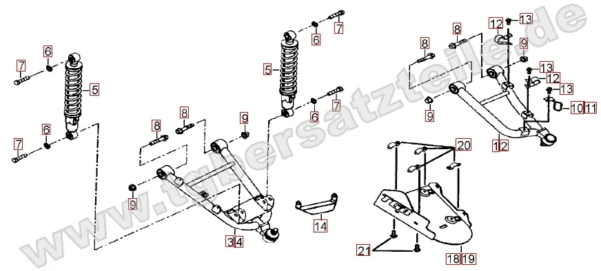 Federbein vorne Federbein vorne
